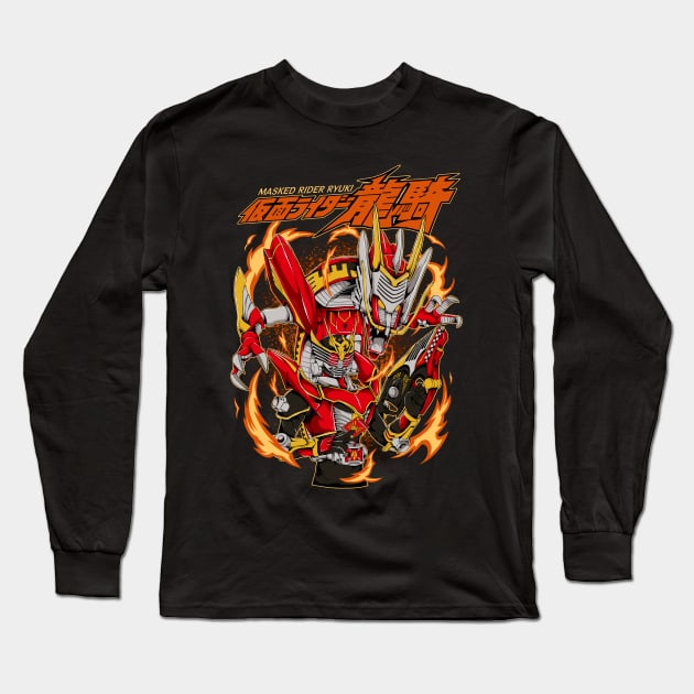 ryuki survive mode Long Sleeve T-Shirt by ilhamnug66